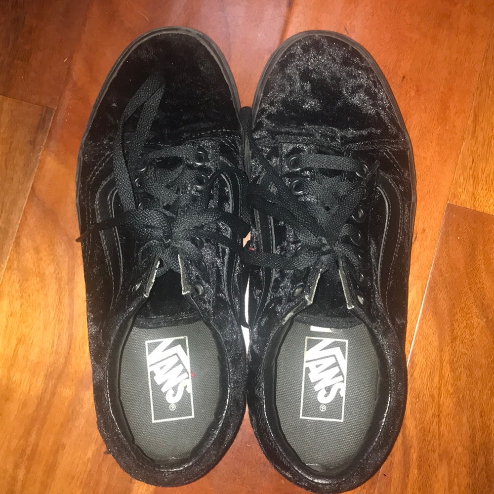 Crushed velvet vans